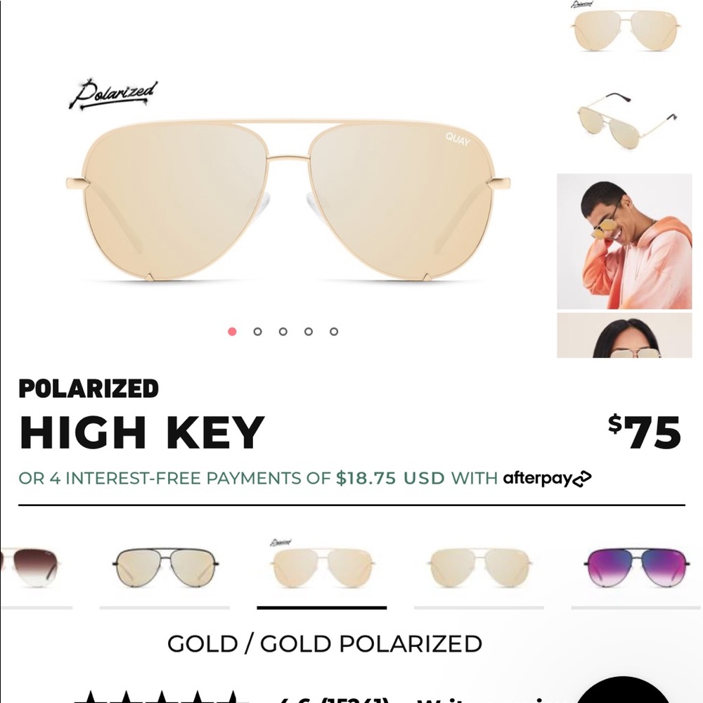 Brand New QUAY  Polarized Sunglasses